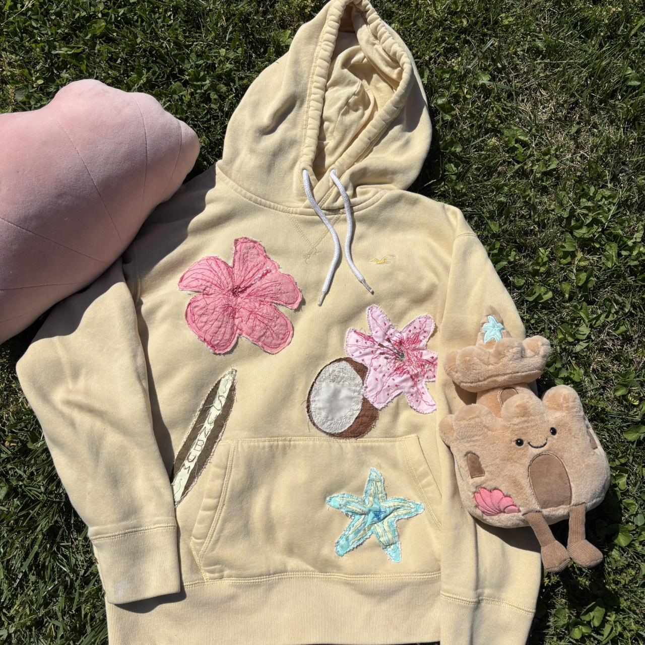 Yellow Patched Summer Hoodie
