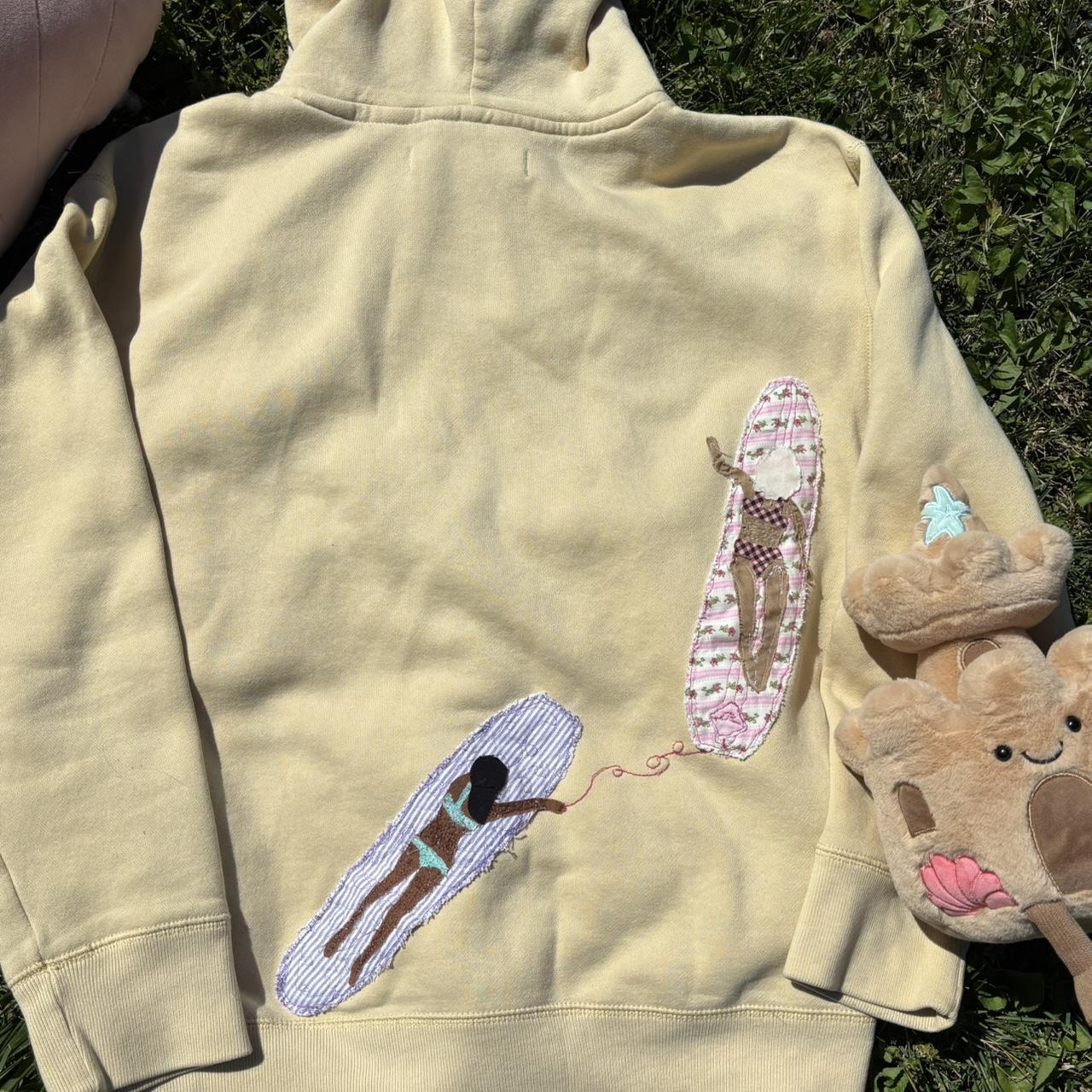 Yellow Patched Summer Hoodie